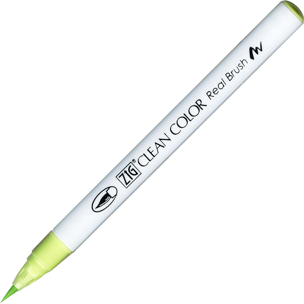 Caneta Pincel Kuretake Zig Clean Color Real Brush Pale Green 045